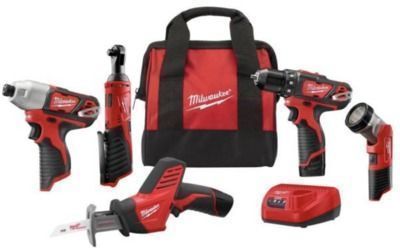 M12 12-Volt Lithium-Ion Cordless 5 Tool Combo Kit