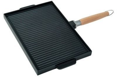 MasterPan 15 Non-Stick Grill and Griddle Pan w/ Removable Handle