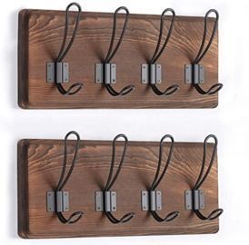 Rustic Coat Rack - Set of 2