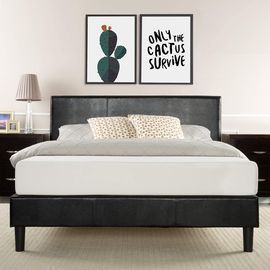 Zinus Jade Faux Leather Upholstered Platform Bed (Queen)