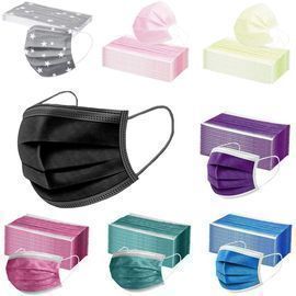 Adults 10pcs Disposable Solid Color Face Macks