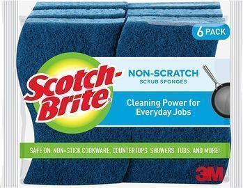 Scotch-Brite Non-Scratch Scrub Sponges, 6 Scrub Sponges