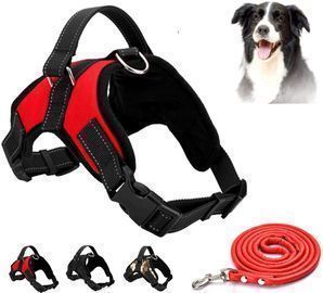 No Pull Pet Harness w/ 3M Reflectivity + Dog Rope