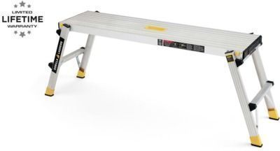 Gorilla Ladders 47.25 x 12 x 20 Aluminum Slim-Fold Work Platform