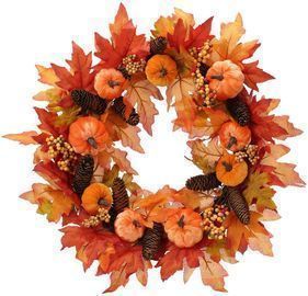 FUNARTY 22 Fall Wreath Autumn Front Door Wreath