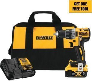 DeWalt 20V MAX XR Cordless 1/2 Drill/Driver Kit + Free Tool