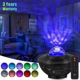 LED Bluetooth Speaker Starry Sky Lamp with Moon & Star Night Light