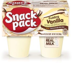 4 Pack of Snack Pack Pie Pudding Cups, Vanilla