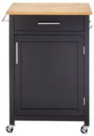 Glenville Black Kitchen Cart