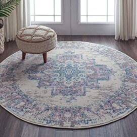 5'3 Nourison Grafix Persian Center Medallion Area Rug