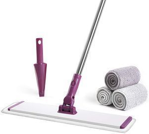 Microfiber Mop Floor Cleaning System w/ 4 Washable Mop Pads