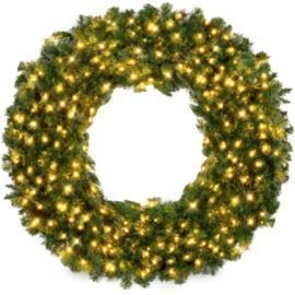 4' Pre-Lit Artificial Fir Christmas Wreath