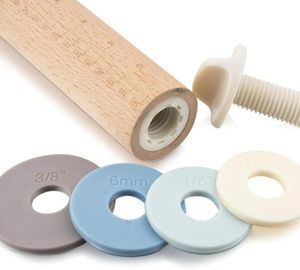 Adjustable Rolling Pin with Removable Rings