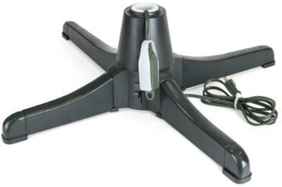 360-Degree Rotating Christmas Tree Stand w/ 3 Settings, 3 Outlets