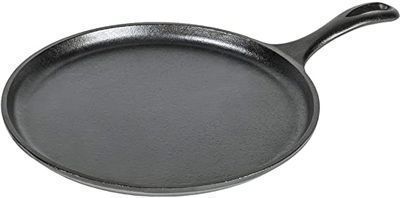 Lodge Pre-Seasoned 10.5 Cast Iron Griddle w/ Easy-Grip Handle