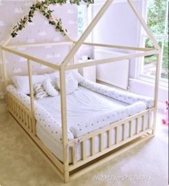Toddler House Bed w/ Slats / Montessori Floor Bed