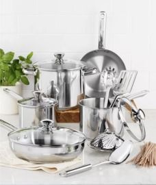Stainless Steel 13-Pc. Cookware Set