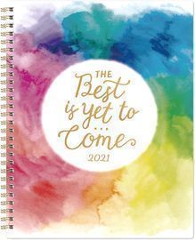 2021 Planner - Weekly & Monthly Planner with Twin-Wire Binding, 8 x 10