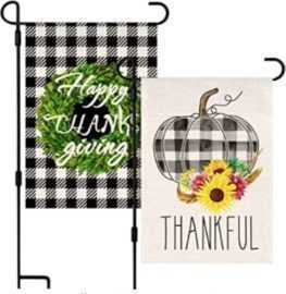 Thanksgiving Double-Sided Garden Flag - 2pk