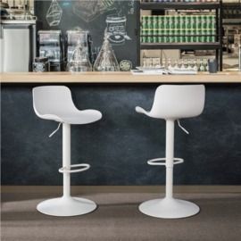 2pk of Adjustable Modern Swivel Counter Stools