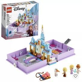 LEGO Disney Anna and Elsa's Storybook Adventures Princess Building Playset 43175