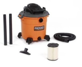 RIDGID 16 Gal. 5.0-Peak HP Wet/Dry Shop Vacuum + Accessories