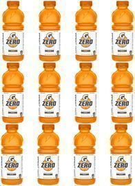Pack of 12 Gatorade Zero Sugar Thirst Quencher, Orange, 20 Fl Oz