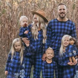 Plaid Matching Family Pajamas