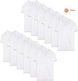 Fruit of the Loom Men's Stay Tucked Crew T-Shirt 12-Pack