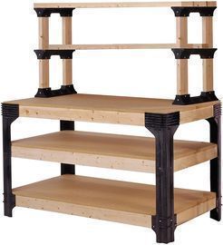 2x4basics Custom Workbench Kit w/ ShelfLinks System