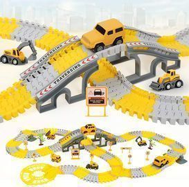 236pc Construction Race Track