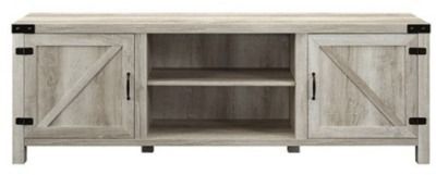 Walker Edison Farmhouse Barn Door TV Stand