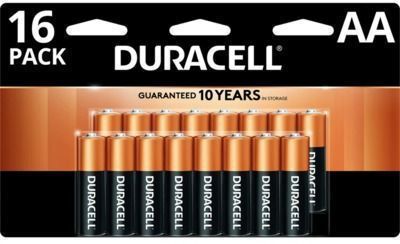 16-Count Duracell Coppertop Alkaline Batteries (AA)