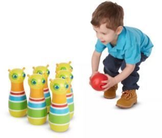 Melissa & Doug Rainbow Caterpillar Bowling Set
