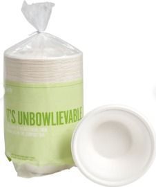 Perk Compostable 12oz Paper Bowls, 125pk