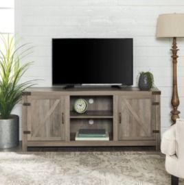 Manor Park Farmhouse Barn Door TV Stand