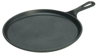 Lodge Pre-Seasoned 10.5 Cast Iron Griddle with Easy-Grip Handle