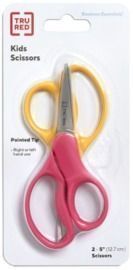 TRU RED Junior 5 Kids Pointed Tip Stainless Steel Scissors - 2pk