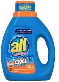 all Liquid Laundry Detergent with OXI Stain Removers and Whiteners