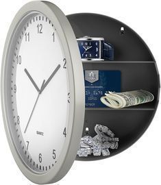 Stalwar 10 Hidden Compartment Clock (82-5894)