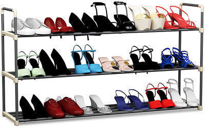 Hastings Home 3-Tier Shoe Storage Rack