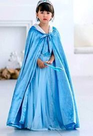 Full Length Deluxe Princess Hooded Cape Cloaks