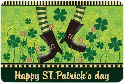 St. Patrick's Day Welcome Doormats
