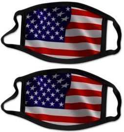 USA Flag Masks - 2 Pack