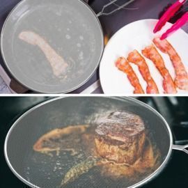 Stainless Steel Splash Shield Screen - 3 Piece