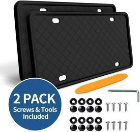 2 Pack Silicone License Plate Frame