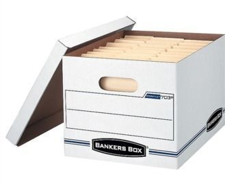 Bankers Box Stor/File Corrugated File Storage Boxes, 20pk