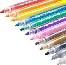 12 Colors Paint Pens Acrylic Markers