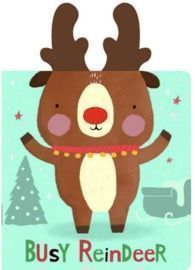 Snuggles: Busy Reindeer: With Plush Ears (Board Book)