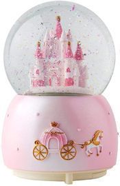 Music Box Crystal Carousel Snow Globe